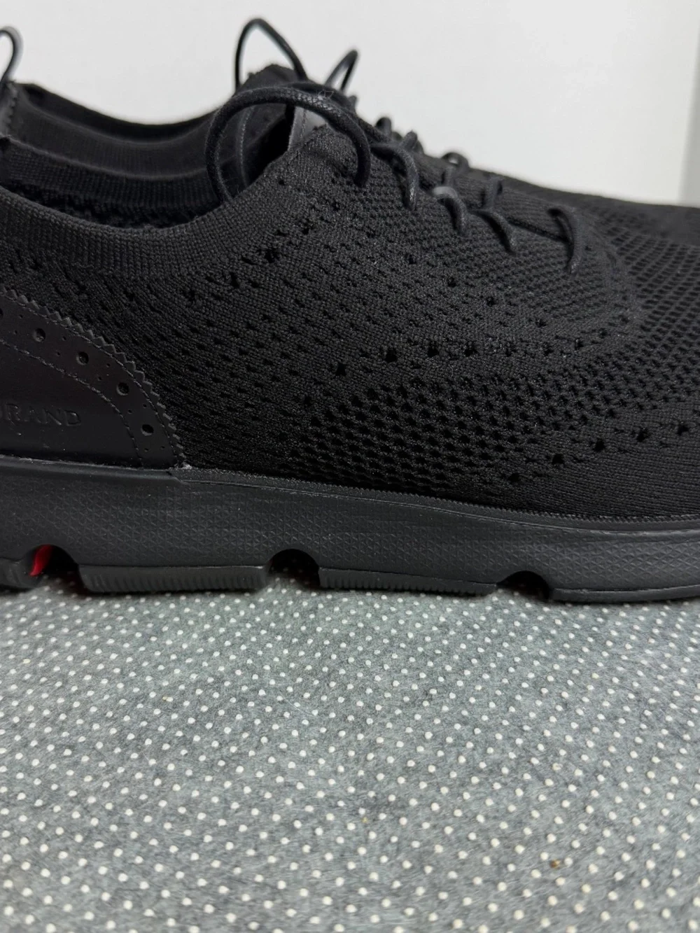 Cole Haan ZERØGRAND Stitchlite Black Knit Sneakers Men's Size 13
